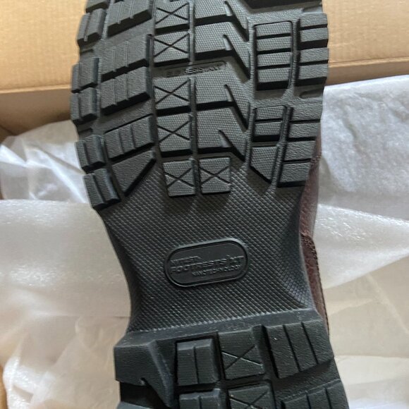 **Hytest** Men's FootRests XT Stealth Nano Toe Slip On Safety Shoes Brown 10 NWT - Picture 2 of 6